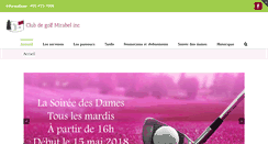 Desktop Screenshot of golfmirabel.com