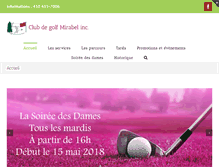Tablet Screenshot of golfmirabel.com